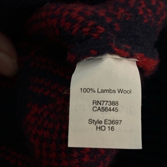 J.Crew button cardigan sweater. Buffalo check. Vintage - Picture 5 of 6